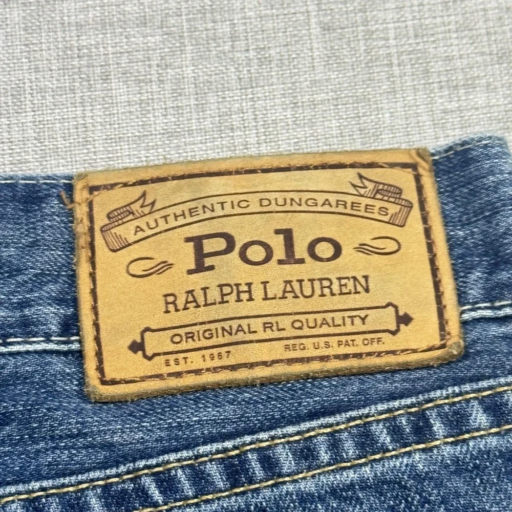 Polo‎ Ralph Lauren Hampton Straight Jeans Mens 40x32 Blue Medium Wash Denim